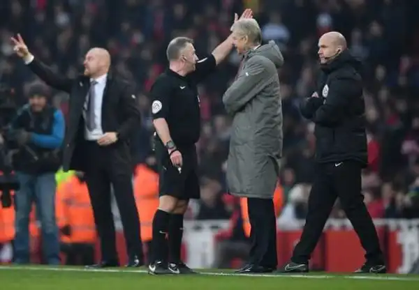 Arsenal Boss Wenger Apologies After Clashing With Officials In 2-1 Win Over Burnley (Read)